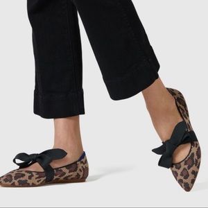 ⚡️FLASH SALE⚡️Rothy’s Leopard Print with Bows